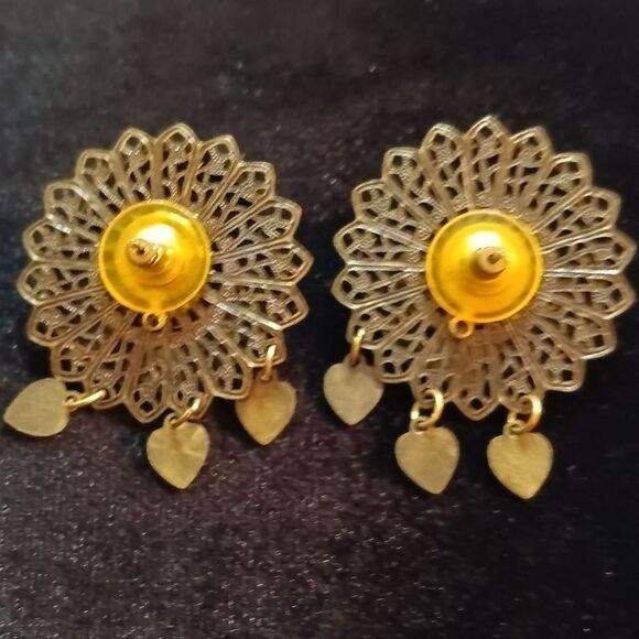 Cherib Vintage gold tone earrings - Picture 4 of 6